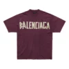 Camiseta Tape Type «Rojo oscuro» 739784TOVA94029