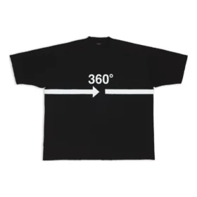 Camiseta tubular 360 oversize «Negro» 720501TNVD51070