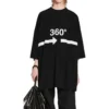 Camiseta tubular 360 oversize «Negro» 720501TNVD51070