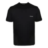 Camiseta unisex básica con logotipo pequeño, cuello redondo y manga corta, negra 556151TYK281000