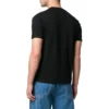 Camiseta unisex básica con logotipo pequeño, cuello redondo y manga corta, negra 556151TYK281000