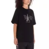 Camiseta unisex con estampado de París, cuello redondo, negra 594599TGV661000