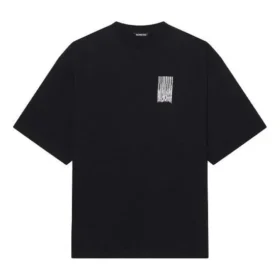 Camiseta unisex de cuello redondo con estampado FW21, negra 661715TKVE51070 Camiseta unisex de cuello redondo con estampado FW21, negra 661715TKVE51070