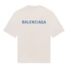 Camiseta unisex de lujo de cuello redondo y manga corta de algodón, color blanco 612966TIVG59055