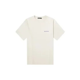 Camiseta unisex de lujo de cuello redondo y manga corta de algodón, color blanco 612966TIVG59055 Camiseta unisex de lujo de cuello redondo y manga corta de algodón, color blanco 612966TIVG59055