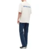 Camiseta unisex de lujo de cuello redondo y manga corta de algodón, color blanco 612966TIVG59055