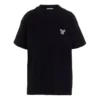 Camiseta unisex de manga corta bordada, negra, 612965TIVD31000