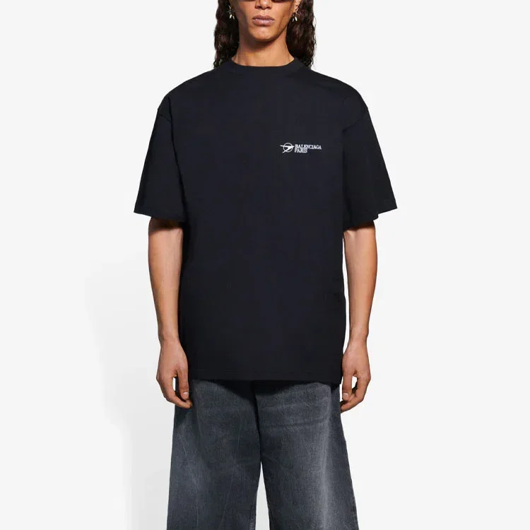 Camiseta unisex de manga corta con cuello redondo para impresión corporativa, colección primavera-verano 2021, color negro 612966TKV861070