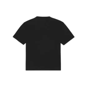 Camiseta unisex de manga corta con cuello redondo y estampado de logotipo, colección primavera-verano 2021, color negro 641655TKV711069 Camiseta unisex de manga corta con cuello redondo y estampado de logotipo, colección primavera-verano 2021, color negro 641655TKV711069