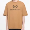 Camiseta unisex de manga corta con estampado BB, color caqui 578139TEV529610