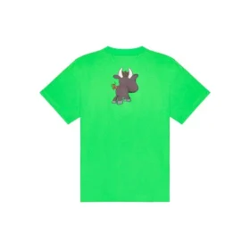 Camiseta unisex de manga corta con estampado de dibujos animados de motivos pequeños, temporada primavera-verano 2021, verde 612966TJVM93302 Camiseta unisex de manga corta con estampado de dibujos animados de motivos pequeños, temporada primavera-verano 2021, verde 612966TJVM93302
