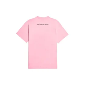 Camiseta unisex de manga corta con estampado de letras de la colección SS21, rosa, 612965TJVL51401 Camiseta unisex de manga corta con estampado de letras de la colección SS21, rosa, 612965TJVL51401