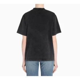 Camiseta unisex de manga corta con estampado del logotipo alfabético, gris, 594599THV851140 Camiseta unisex de manga corta con estampado del logotipo alfabético, gris, 594599THV851140