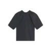 Camiseta unisex de manga corta con estampado del logotipo, negra, 583098TFV598465