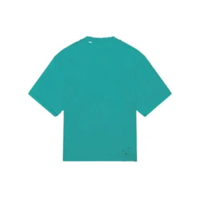 Camiseta unisex de manga corta con logotipo en mosaico, letras BB y efecto desgastado, azul 651795TKVF53660 Camiseta unisex de manga corta con logotipo en mosaico, letras BB y efecto desgastado, azul 651795TKVF53660