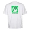 Camiseta unisex de manga corta con logotipo, respetuosa con el medio ambiente, blanca 594579THV639000