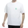 Camiseta unisex de manga corta con logotipo, respetuosa con el medio ambiente, blanca 594579THV639000