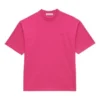 Camiseta unisex de manga corta con logotipo retro, rosa 556104TBV435630