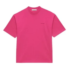 Camiseta unisex de manga corta con logotipo retro, rosa 556104TBV435630 Camiseta unisex de manga corta con logotipo retro, rosa 556104TBV435630