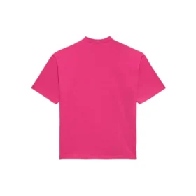 Camiseta unisex de manga corta con logotipo retro, rosa 556104TBV435630 Camiseta unisex de manga corta con logotipo retro, rosa 556104TBV435630