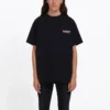 Camiseta unisex de manga corta con logotipo y corte holgado, negra 556150TAV441000