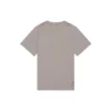Camiseta unisex de manga corta, estilo clásico retro con logotipo difuminado y aberturas, gris 661705TKVD58174