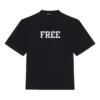 Camiseta unisex Otoño-Invierno 21 con impresión de letras a elegir, negra 661715TKVD31070