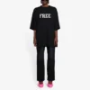 Camiseta unisex Otoño-Invierno 21 con impresión de letras a elegir, negra 661715TKVD31070