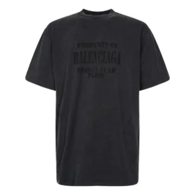 Camiseta Vintage de corte ancho «Negro lavado» 641675TMVH81055