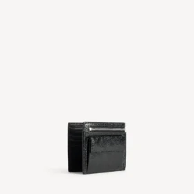 Cartera cuadrada plegada para hombre «Superbusy» en negro