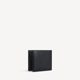 Cartera de hombre con pliegue cuadrado en negro/blanco