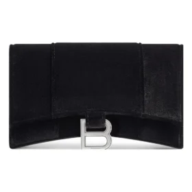 Cartera de jersey de terciopelo con cadena «Black» de Hourglass 6560502AAPT1000