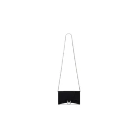 Cartera de jersey de terciopelo con cadena «Black» de Hourglass 6560502AAPT1000