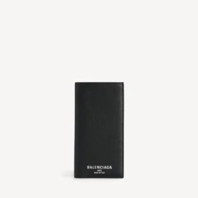 Cartera larga de hombre para tarjetas, en color negro
