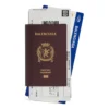 Cartera larga tipo pasaporte con 2 compartimentos para billetes «Rojo oscuro» 7877772AA3R6027