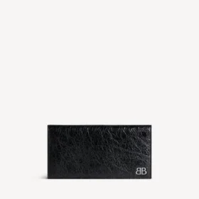 Cartera larga vertical «Monaco» para hombre en negro