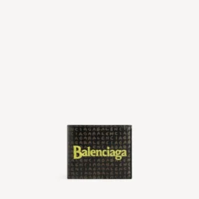 Cartera para monedas plegada en forma cuadrada de la colección Select para hombre, en color negro