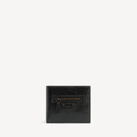 Cartera plegable cuadrada «Le City» para hombre en negro