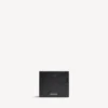 Cartera plegable cuadrada para hombre con monograma en relieve, en color negro