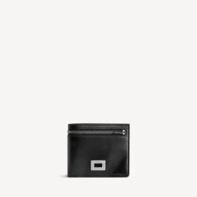 Cartera plegable cuadrada «Rodeo» para hombre en color negro