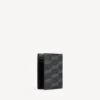 Cartera vertical doble para hombre con el BB Monogram, de lona recubierta en negro/gris Cartera vertical doble para hombre con el BB Monogram, de lona recubierta en negro/gris