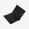 Cartera vertical doble para hombre con el BB Monogram, de lona recubierta en negro/gris Cartera vertical doble para hombre con el BB Monogram, de lona recubierta en negro/gris