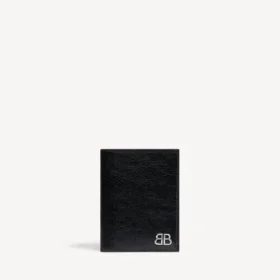 Cartera vertical plegable «Monaco» para hombre en color negro