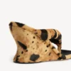 Chanclas de cuña Gaeta para mujer con estampado de leopardo Chanclas de cuña Gaeta para mujer con estampado de leopardo