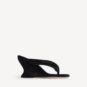Chanclas de cuña Gaeta para mujer en negro