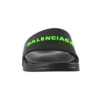 Chanclas de goma «Negro verde fluorescente» 565826W1S811030