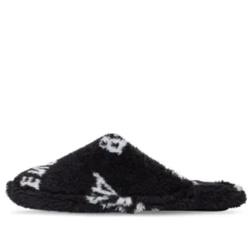 Chanclas de peluche «Allover Logo – Negro» 699675W2B411090