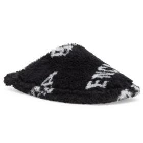 Chanclas de peluche «Allover Logo – Negro» 699675W2B411090