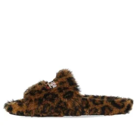 Chanclas de peluche «Leopardo» 654261W2F119634