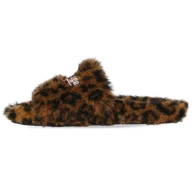 Chanclas de peluche «Leopardo» 654261W2F119634